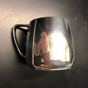 Vintage Tiffany sterling silver baby cup.